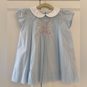Proper Peony “J” monogrammed back to school dress